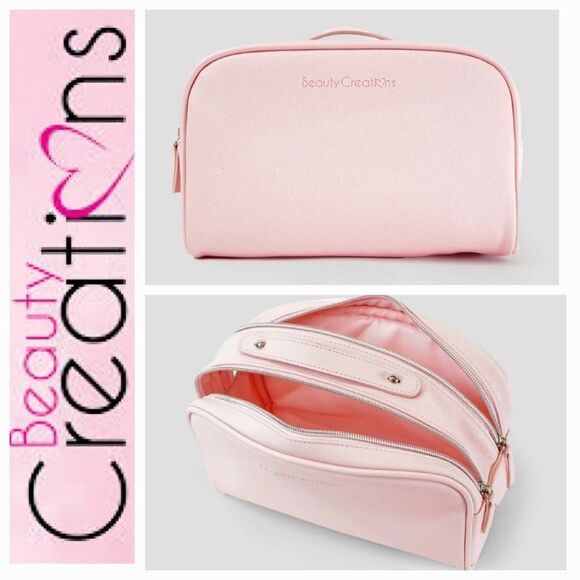 Beauty Creations Mini Pink Cosmetic Glam Pouch - Picture 1 of 8